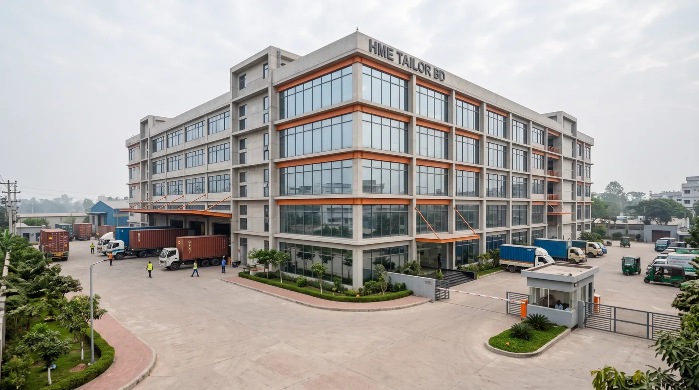 HME Tailor BD modern five-storey knitwear manufacturing campus in Narayanganj BSCIC